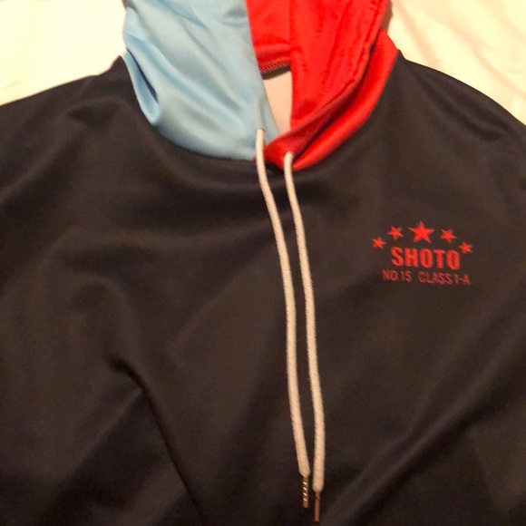 Red and Blue Hot and Cold Hoodie - Picture 1 of 5
